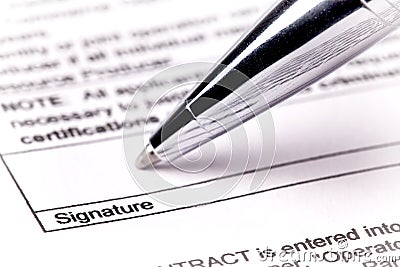 Signature Stock Photo