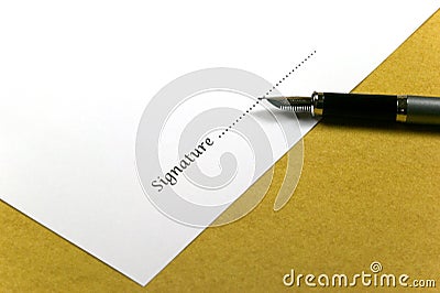 Signature Stock Photo