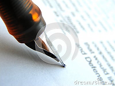 Signature Stock Photo