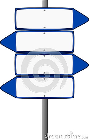 Signs icon with different directions Stock Photo