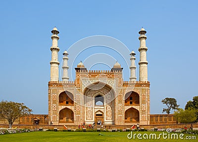 Sikandra, Tomb of Akbar Stock Photo