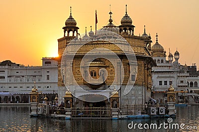 Sikh holy Golden Temple in Amritsar, Punjab, India Stock Photo