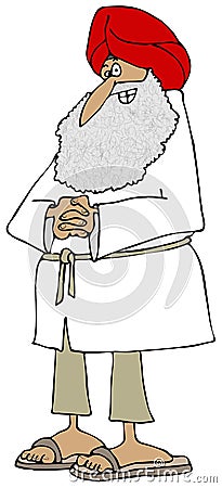 Sikh man Cartoon Illustration
