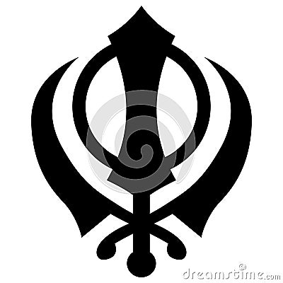 sikh symbol Stock Photo