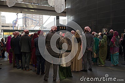 Sikh wedding at the Kimmel Center in Philadelphia Editorial Stock Photo