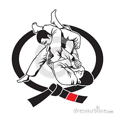 Silat logo , fighter logo vector Stock Photo