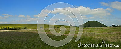 Silbury Hill Stock Photo