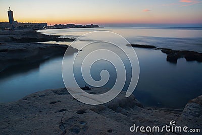 Silema waterfront in Malta Stock Photo