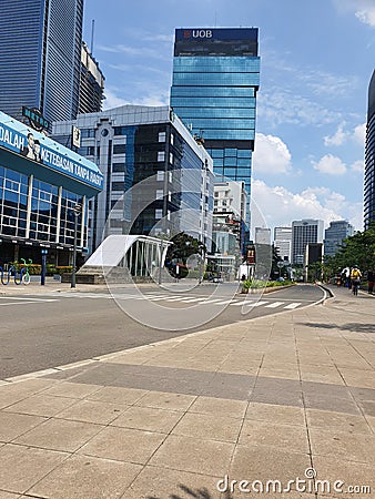 Silent city of jakarta when pandemi corona Editorial Stock Photo