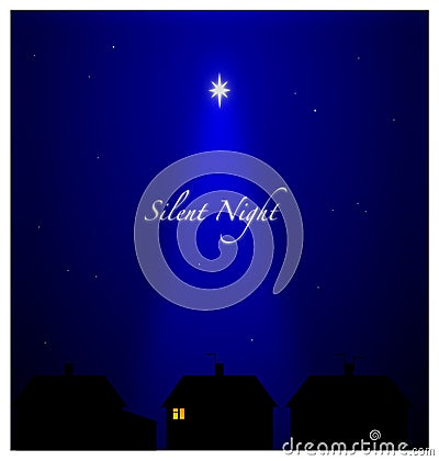Silent Night Vector Illustration | CartoonDealer.com #11970994