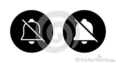 Silent notification icon vector. Mute mode button concept Vector Illustration