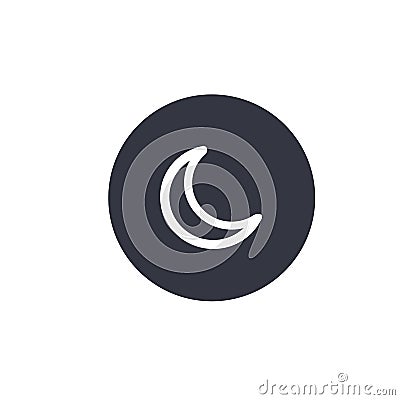 Silent, sleepmode, mobile button. Can also be used for phone and communication. Suitable for use on web apps, mobile apps and Stock Photo