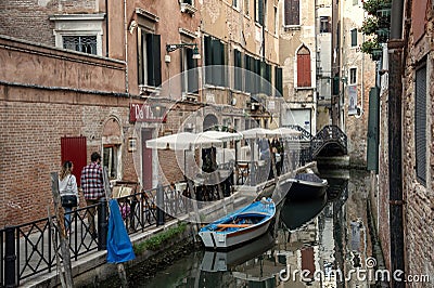 Venetian Serenade: Capturing the Essence of Venice's Waterways Editorial Stock Photo