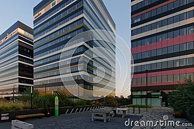 Silesia Business Park office complex Editorial Stock Photo