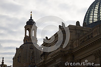 Silhoette of a tower Stock Photo