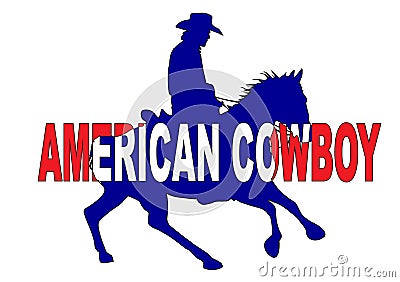 Americcan Cowboy Vector Illustration