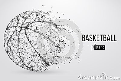 Silhouette of a basketball ball. Vector illustration Vector Illustration