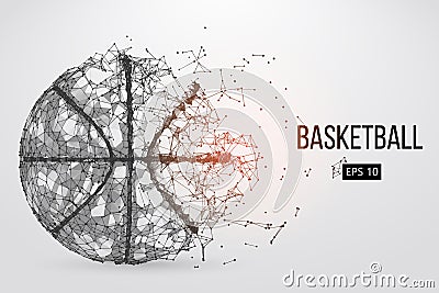 Silhouette of a basketball ball. Vector illustration Vector Illustration