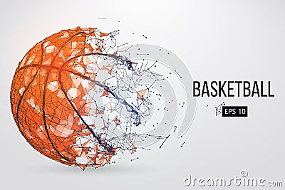 Silhouette of a basketball ball. Vector illustration Vector Illustration