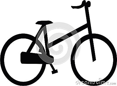 Silhouette Bicycle Stock Photo