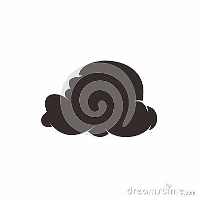 Silhouette Cloud Design Vector Illustration Vector Illustration