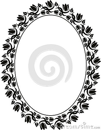 Floral frame Vector Illustration