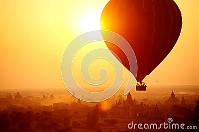 Bagan Balloon Stock Photo