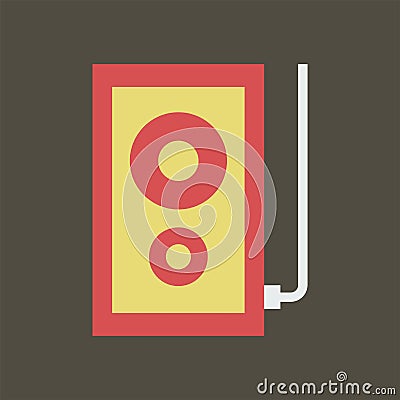 Simple vector illustration with ability to change. Silhouette icon speakers Vector Illustration