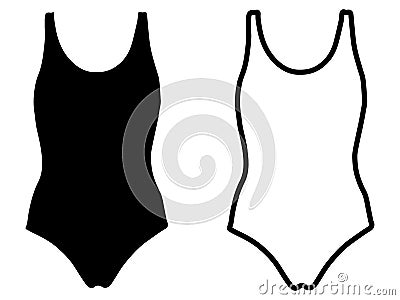 Set of Leotards silhouette vector art Vector Illustration