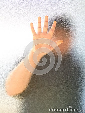 Silhouette of a man's body Stock Photo