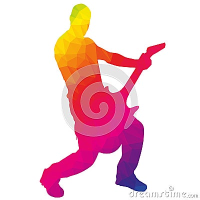 silhouette musician Vector Illustration