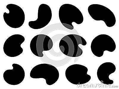 Set of Paint Palette silhouette vector art Vector Illustration