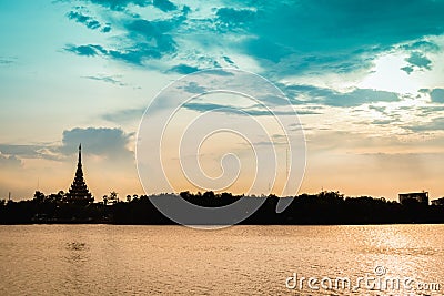 Silhouette temple thai name 