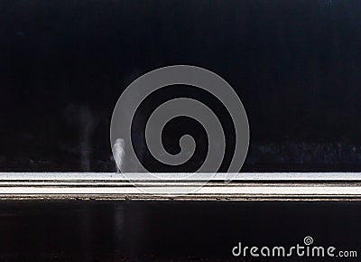 Silhouette of a whale blow in Alaska Stock Photo