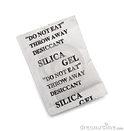 Silica Gel Packet Stock Photo