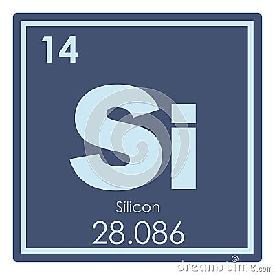 Silicon chemical element Stock Photo