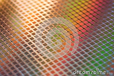 Silicon ICs wafer Stock Photo