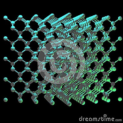 Silicon Lattice Stock Photo