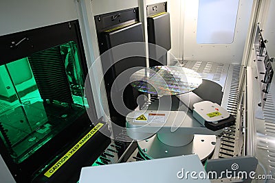 Silicon wafer Stock Photo