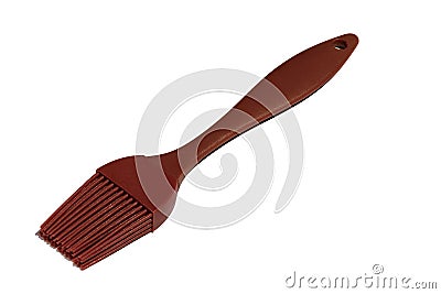 Silicone cooking brush close-up isolate Stock Photo