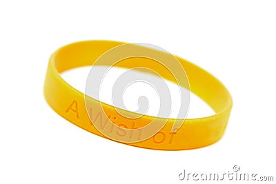 Silicone wristband Stock Photo