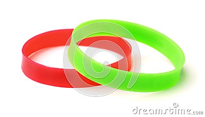 Silicone Wristbands Stock Photo