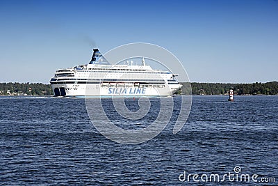 SILJA LINE Editorial Stock Photo