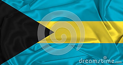 Silk Bahamas Flag Stock Photo