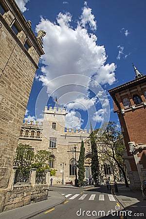 Silk Exchange in Valencia Stock Photo