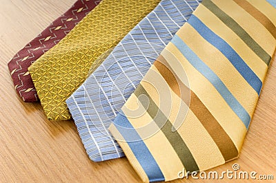 Silk Neckties Stock Photo