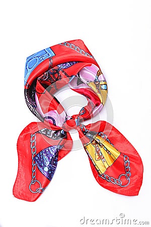 Silk scarf Stock Photo