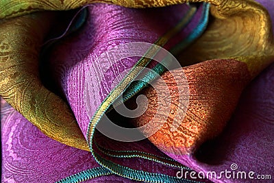 Silk scarf Stock Photo