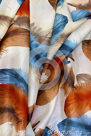 Silk scarf Stock Photo