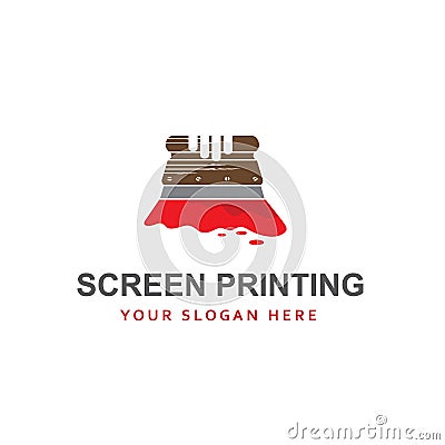 Silk screen printing icon Vector Illustration